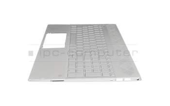 L24752-041 Original HP Tastatur inkl. Topcase DE (deutsch) silber/silber mit Backlight (UMA-Grafik)