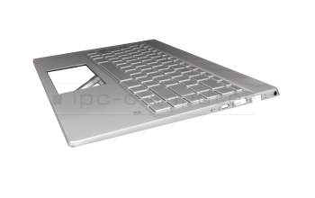 L26424-041 Original HP Tastatur inkl. Topcase DE (deutsch) silber/silber mit Backlight