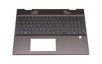 L47470-041 Original HP Tastatur inkl. Topcase DE (deutsch) grau/anthrazit mit Backlight