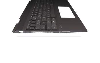 L53987-041 Original HP Tastatur inkl. Topcase DE (deutsch) grau/anthrazit mit Backlight