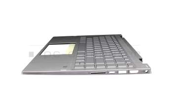 L85716-041 Original HP Tastatur inkl. Topcase DE (deutsch) silber/silber mit Backlight