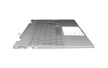 L97270-041 Original HP Tastatur inkl. Topcase DE (deutsch) silber/silber mit Backlight (UMA Grafik)