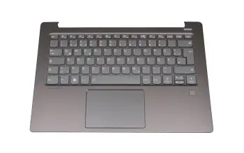 LCM17J66D0J686 Original Chicony Tastatur inkl. Topcase DE (deutsch) grau/grau mit Backlight (fingerprint)