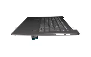 LCM17J66D0J686 Original Chicony Tastatur inkl. Topcase DE (deutsch) grau/grau mit Backlight (fingerprint)