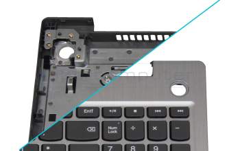 Lenovo IdeaPad 3-15IML05 (81WR/81WB) Original Tastatur inkl. Topcase DE (deutsch) grau/silber Fingerprint