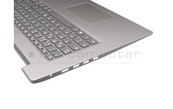 Lenovo IdeaPad 3-17ADA05 (81W2) Original Tastatur inkl. Topcase DE (deutsch) grau/silber (Fingerprint)