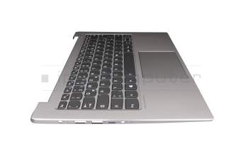 Lenovo IdeaPad 530S-14IKB (81EU) Original Tastatur inkl. Topcase DE (deutsch) grau/silber mit Backlight