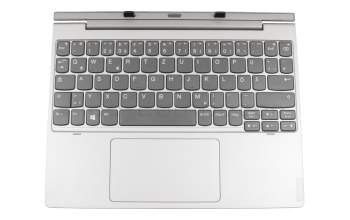 Lenovo IdeaPad D330-10IGM (81H3) Original Tastatur inkl. Topcase DE (deutsch) grau/silber
