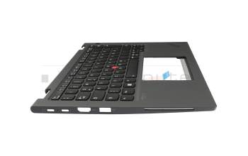 Lenovo ThinkPad Yoga X13 Gen 2 (20W8/20W9) Original Tastatur inkl. Topcase DE (deutsch) schwarz/grau mit Backlight und Mouse-Stick (no WWAN)