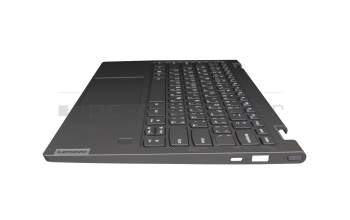 Lenovo Yoga C640-13IML (81UE) Original Tastatur inkl. Topcase UAE (arabisch) grau/grau mit Backlight