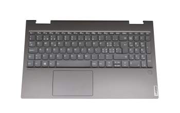 Lenovo Yoga C740-15IML (81TD) Original Tastatur inkl. Topcase CH (schweiz) grau/grau mit Backlight