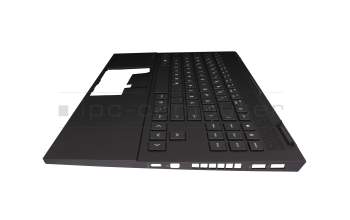 M00666-041 Original HP Tastatur inkl. Topcase DE (deutsch) schwarz/schwarz mit Backlight (Mica Silver Aluminium)
