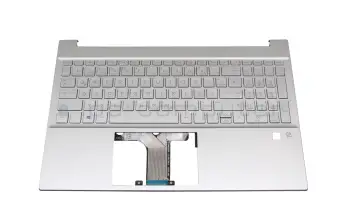 M08910-041 Original HP Tastatur inkl. Topcase DE (deutsch) silber/silber mit Backlight