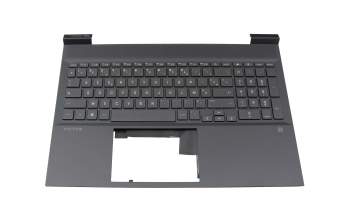 M75709-051 Original HP Tastatur inkl. Topcase FR (französisch) silber/schwarz mit Backlight