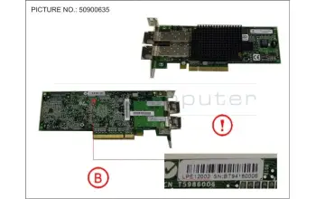Fujitsu MCX0JFC41 FC CTRL 8GBIT/S LPE12002 MMF LC LP