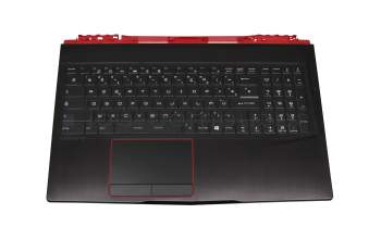 MSI GE63 Raider 9SF (MS-16P7) Original Tastatur inkl. Topcase FR (französisch) schwarz/schwarz mit Backlight