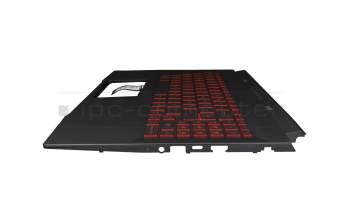 MSI GF66 Katana 11UC/11UD/11SC (MS-1582) Original Tastatur inkl. Topcase DE (deutsch) schwarz/rot/schwarz mit Backlight