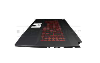 MSI GF76 Katana 11UCX/11UC/11UCK (MS-17L2) Original Tastatur inkl. Topcase DE (deutsch) schwarz/schwarz mit Backlight