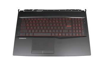 MSI GL75 Leopard 10SCSK/10SCXK (MS-17E8) Original Tastatur inkl. Topcase DE (deutsch) schwarz/schwarz mit Backlight