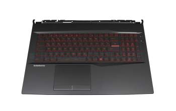 MSI GL75 Leopard 10SCSR/10SCXR (MS-17E8) Original Tastatur inkl. Topcase DE (deutsch) schwarz/schwarz mit Backlight