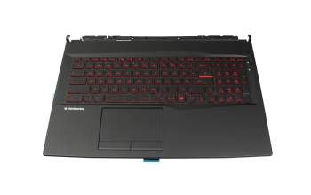 MSI GL75 Leopard 10SFK/10SFSK (MS-17E7) Tastatur inkl. Topcase DE (deutsch) schwarz/schwarz mit Backlight