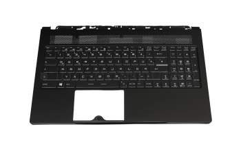 MSI GS63 8RE Stealth (MS-16K5) Original Tastatur inkl. Topcase DE (deutsch) schwarz/schwarz mit Backlight