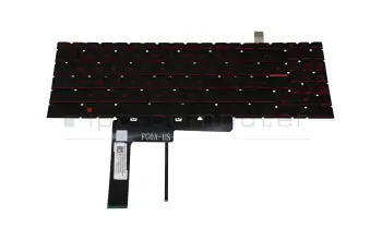 MSI Katana GF66 11UE (MS-1581) Original Tastatur DE (deutsch) schwarz mit Backlight (Backlight rot)