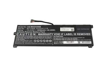 MSI Modern 14 A10M/A10RAS/A10RB (MS-14B3) Replacement Akku 49,40Wh
