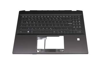 MSI Summit E16 Flip A12UCT/A12UDT Original Tastatur inkl. Topcase DE (deutsch) schwarz/schwarz mit Backlight