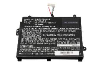 Mifcom SG6 i7 - GTX 1060 SSD (15,6\") (P955EP6) Replacement Akku 53,9Wh