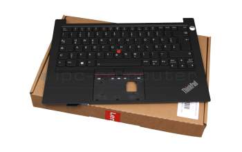 NBLC8 Original Lenovo Tastatur inkl. Topcase DE (deutsch) schwarz/schwarz mit Backlight und Mouse-Stick