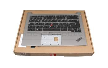 NBLC8 Original Lenovo Tastatur inkl. Topcase DE (deutsch) schwarz/silber mit Backlight und Mouse-Stick