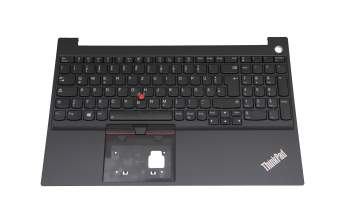 NBLC9 Original Lenovo Tastatur inkl. Topcase DE (deutsch) schwarz/schwarz mit Backlight und Mouse-Stick