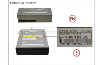 Fujitsu NEC:AD-7230S-BL DVD-RW SUPERMULTI HH SATA BL