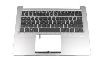 NK.I1317.00P Original Acer Tastatur inkl. Topcase DE (deutsch) schwarz/silber mit Backlight