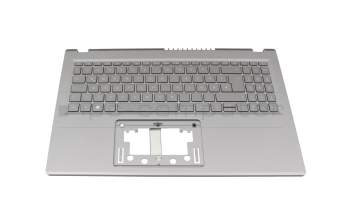 NKI151320E Original Acer Tastatur inkl. Topcase DE (deutsch) silber/silber mit Backlight
