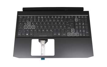 NKI151322D Original Acer Tastatur inkl. Topcase DE (deutsch) schwarz/weiß/schwarz mit Backlight