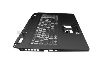 NKI15170QS Original Acer Tastatur inkl. Topcase DE (deutsch) schwarz/weiß/schwarz mit Backlight