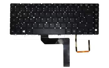 NSK-R2GBQ 0G Original Darfon Tastatur DE (deutsch) schwarz mit Backlight