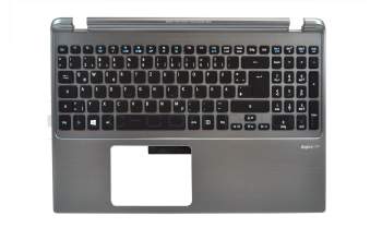 NSK-R3JBC 0G Original Acer Tastatur inkl. Topcase DE (deutsch) schwarz/silber mit Backlight