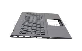 NSK-W4ABQ Original Darfon Tastatur inkl. Topcase DE (deutsch) grau/grau mit Backlight