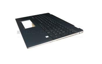 NSK-XNJBQ Original HP Tastatur inkl. Topcase DE (deutsch) schwarz/blau mit Backlight