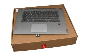 PC4CB-GE Original Laiboa Tastatur inkl. Topcase DE (deutsch) grau/silber mit Backlight