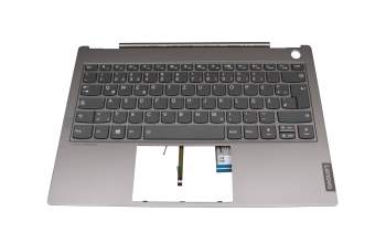 PD4SB-GR Original Lenovo Tastatur inkl. Topcase DE (deutsch) grau/grau mit Backlight