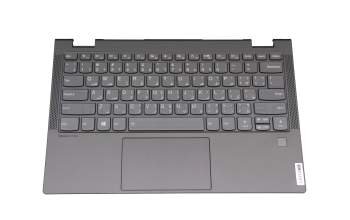 PD4SB Original Lenovo Tastatur inkl. Topcase UAE (arabisch) grau/grau mit Backlight