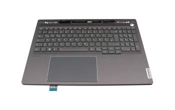 PH5CLXB-GE Original Lenovo Tastatur inkl. Topcase DE (deutsch) grau/grau mit Backlight