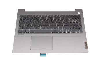 PK0900 Original Lenovo Tastatur inkl. Topcase DE (deutsch) grau/grau mit Backlight