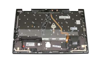 PK131AF2B11 Original Lenovo Tastatur inkl. Topcase DE (deutsch) schwarz/grau mit Backlight und Mouse-Stick