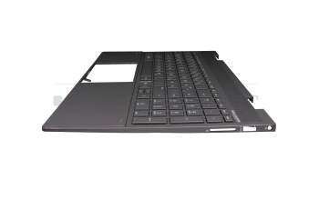 PK132UR1C11 Original HP Tastatur inkl. Topcase DE (deutsch) schwarz/schwarz mit Backlight (Nightfall Black)
