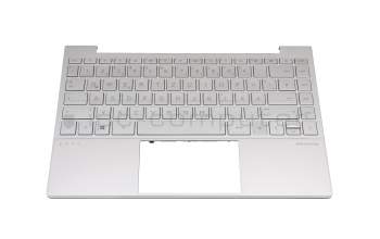 PK132V61A11 Original HP Tastatur inkl. Topcase DE (deutsch) silber/silber mit Backlight